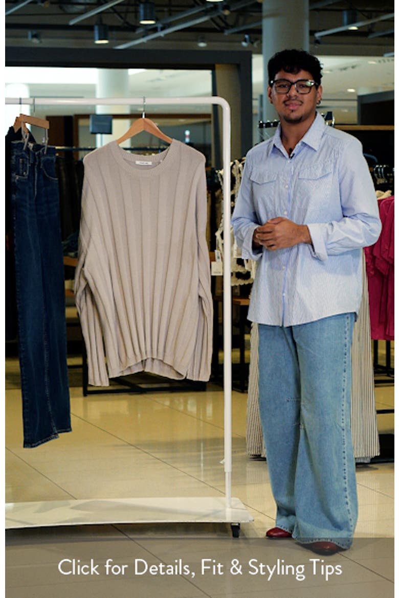 Oversize Ribbed Sweater video