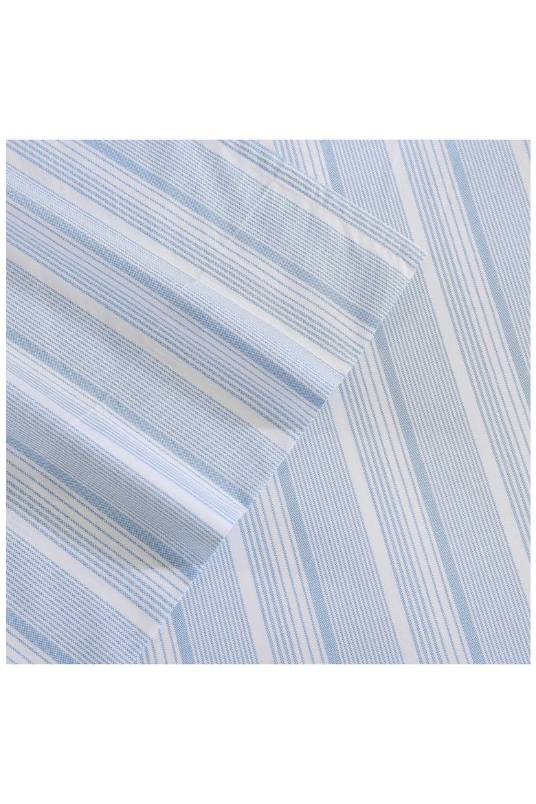 Sailing Stripe Cotton Percale Sheet Set, Alternate, color, LIGHT BLUE