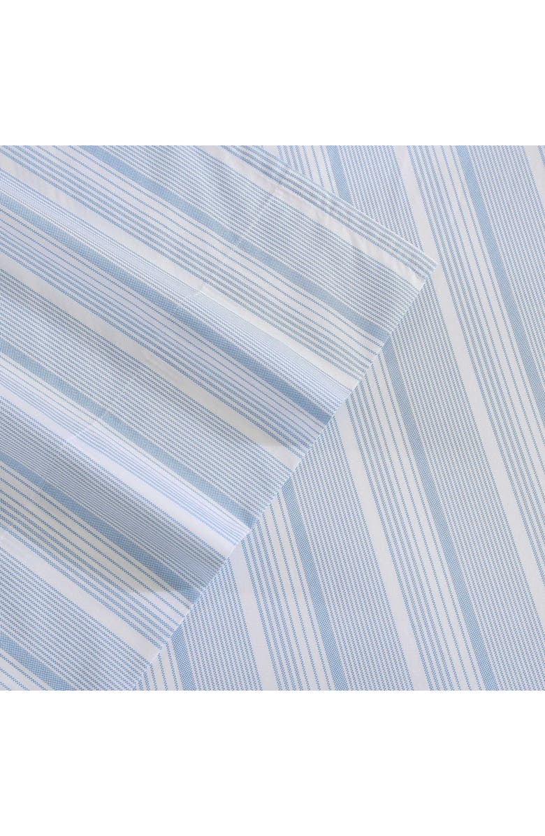 Tommy Hilfiger Sailing Stripe Cotton Percale Sheet Set, Alternate, color, Light Blue
