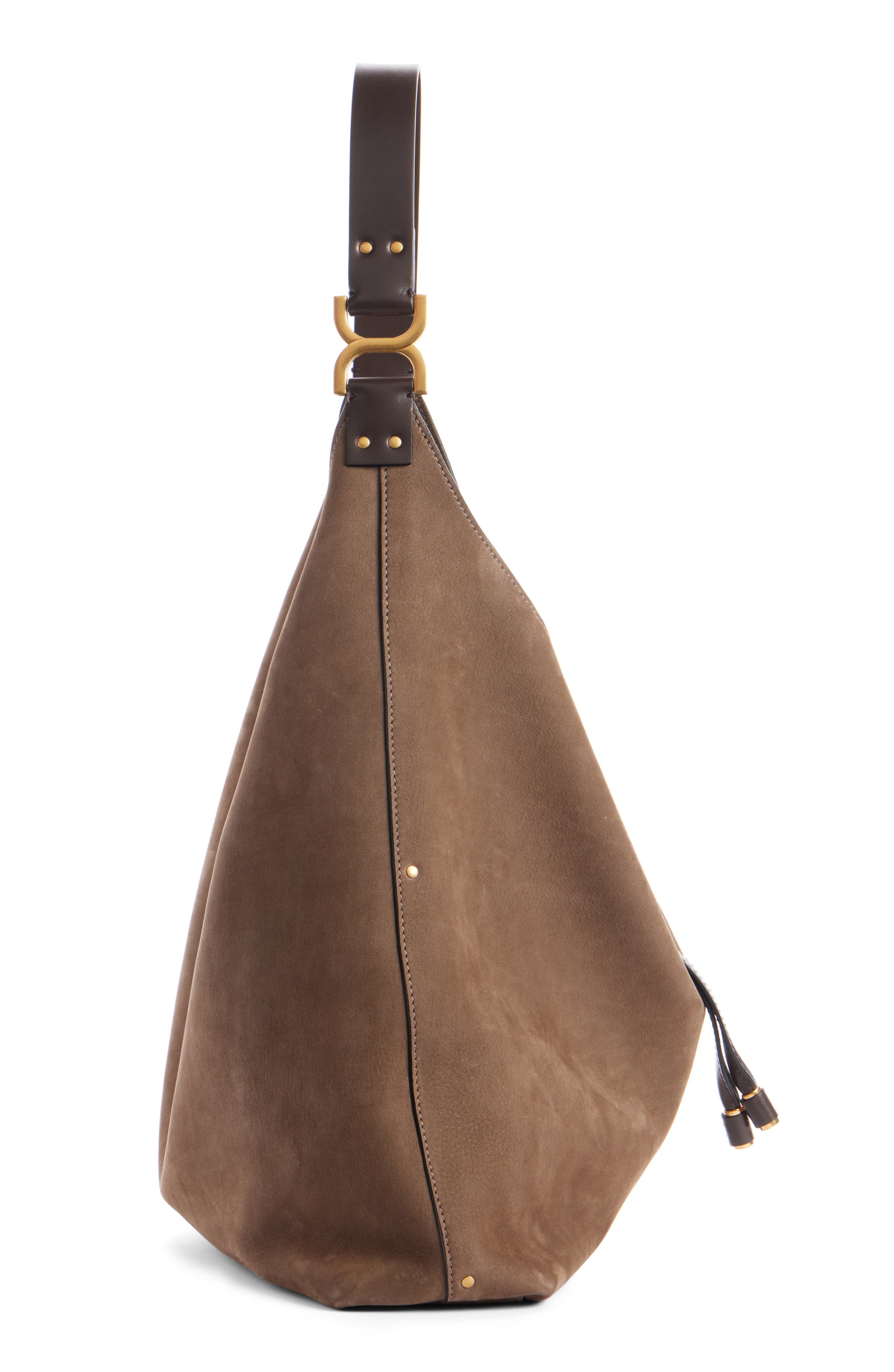 Chloé Marcie Suede Hobo Bag, Alternate, color, 