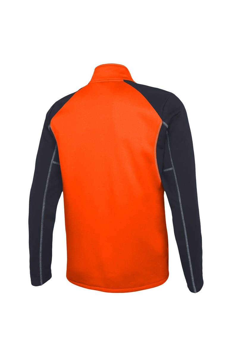 New Era Men's New Era Orange Chicago Bears Combine Authentic Two-a-Days Half-Zip Jacket, Alternate, color,