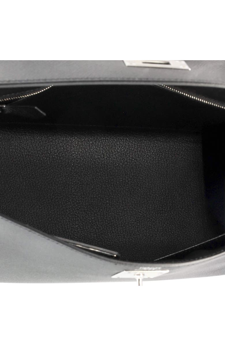Pre-Owned Hermes Kelly Handbag Black Epsom with Palladium Hardware 28, Alternate, color, Noir