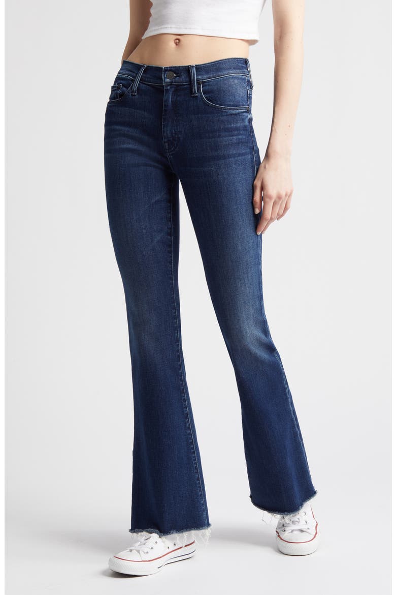Fray Hem Bootcut Jeans, Alternate, color, MINT CONDITION