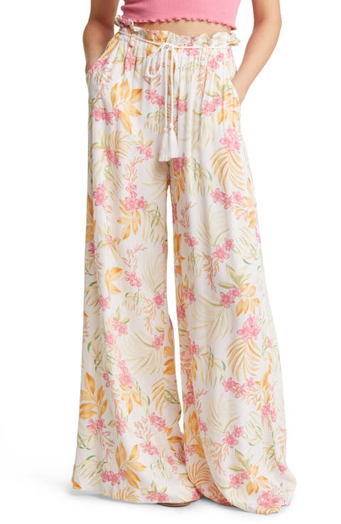 Sun Dance Floral High Waist Wide Leg Pants
