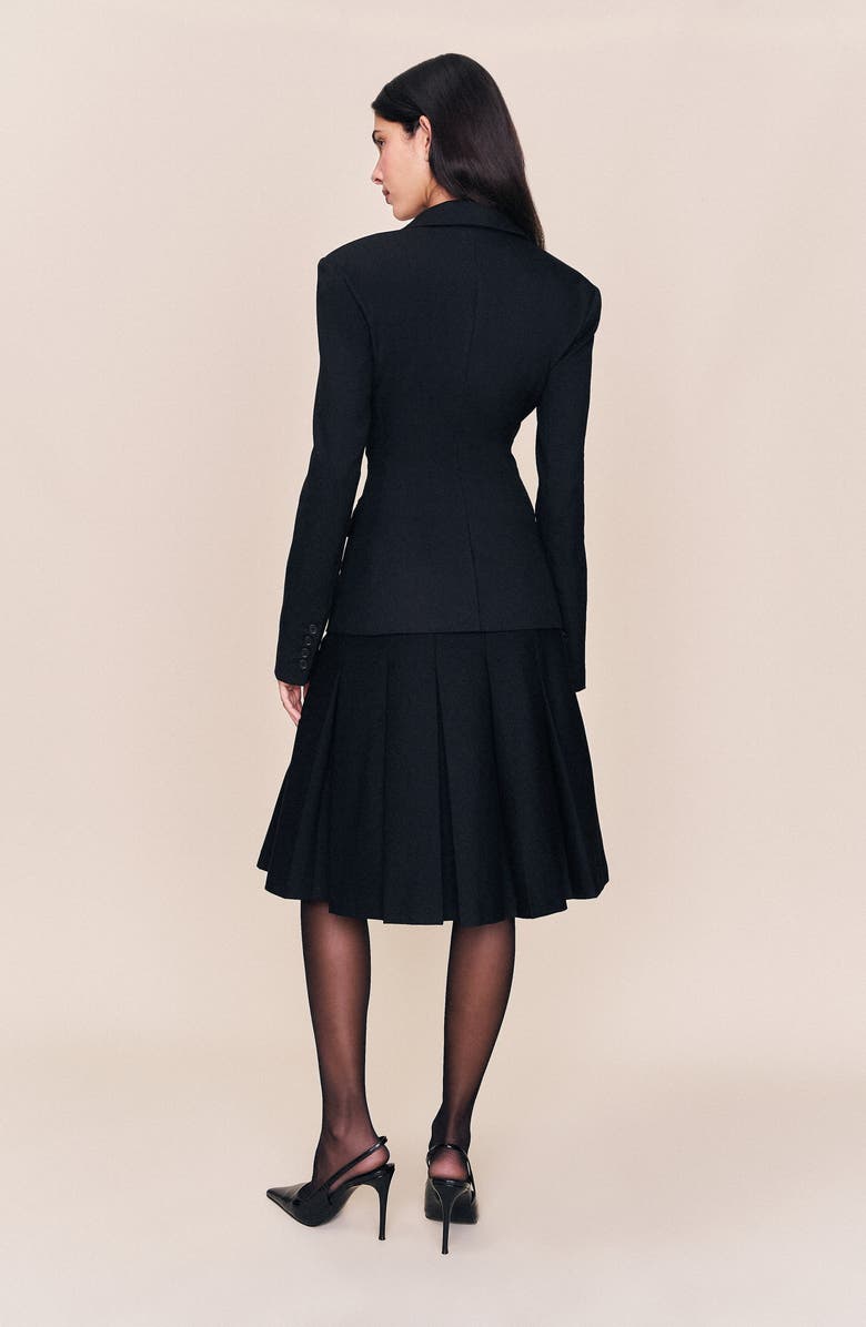 Guizio Eden Fitted Blazer, Alternate, color, Black