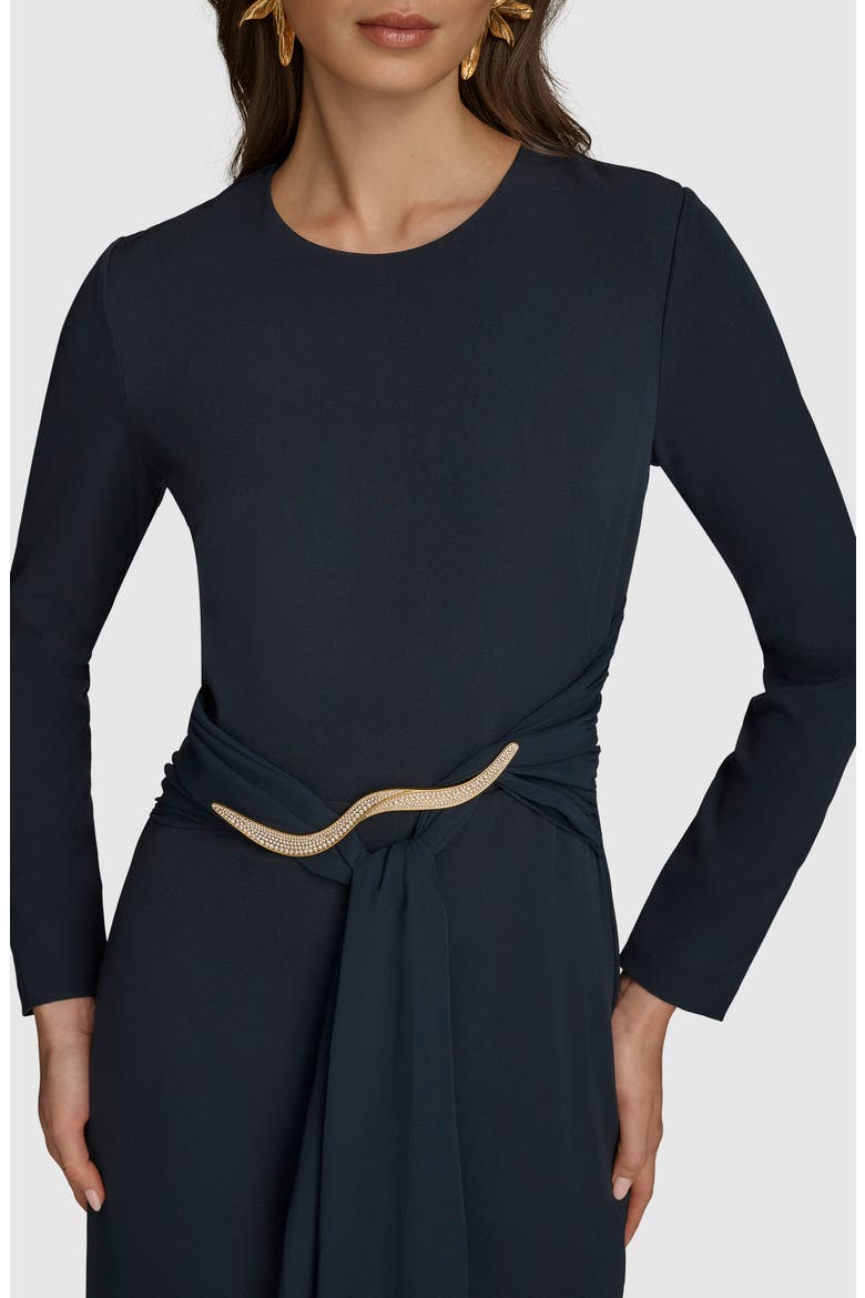 Long Sleeve Maxi Dress, Alternate, color, NIGHTFALL/ NIGHTFALL