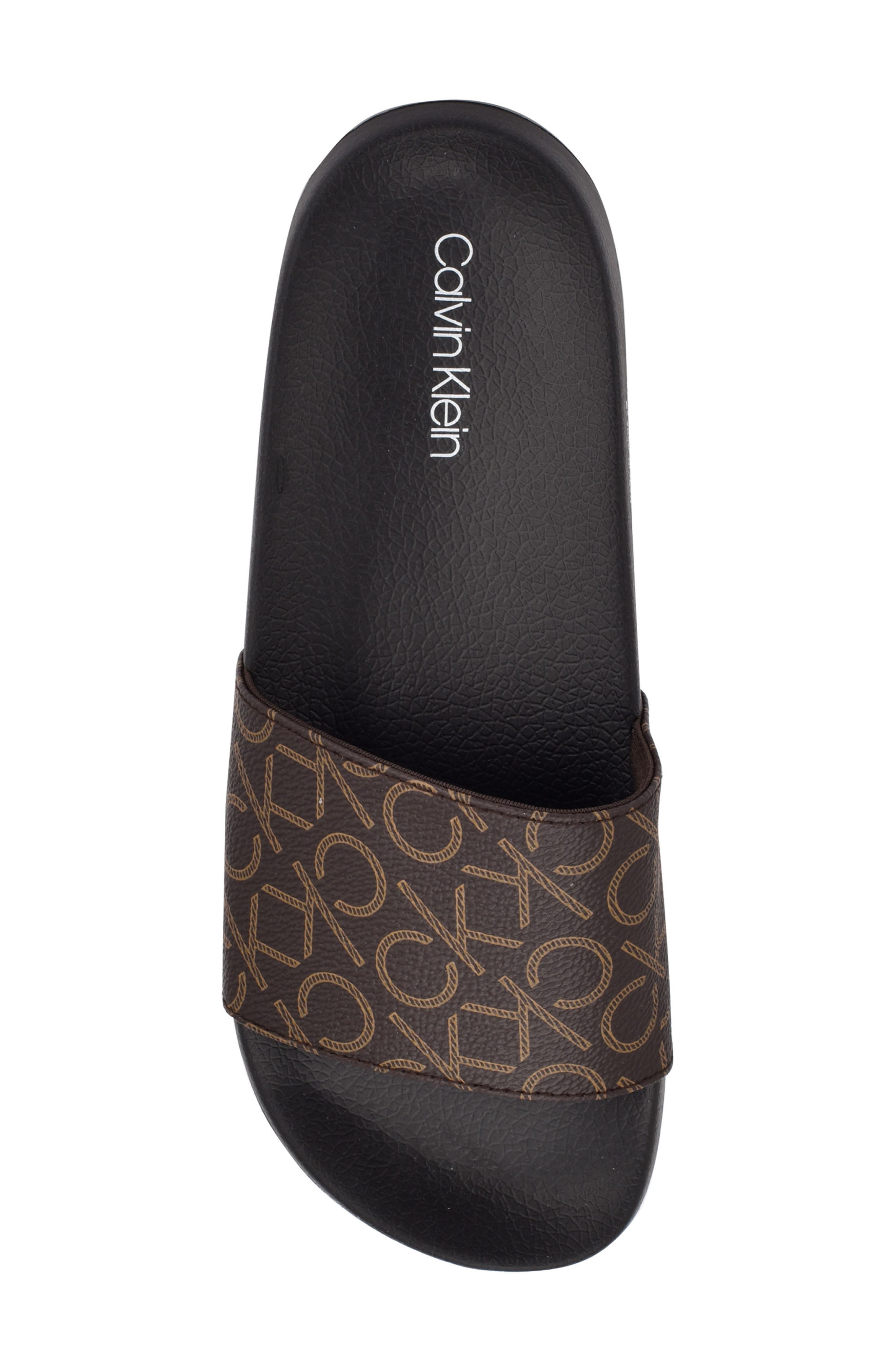 Athens Slide Sandal, Alternate, color, BROWN