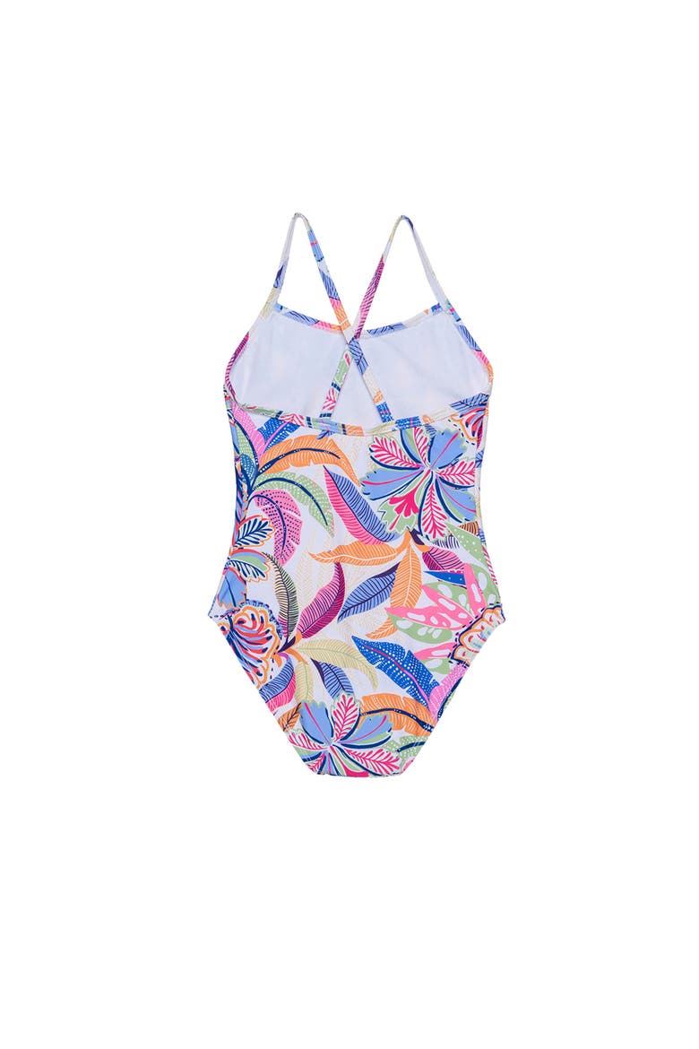 Tropic Fun Criss Cross Back One Piece, Alternate, color, Multi-Tropic