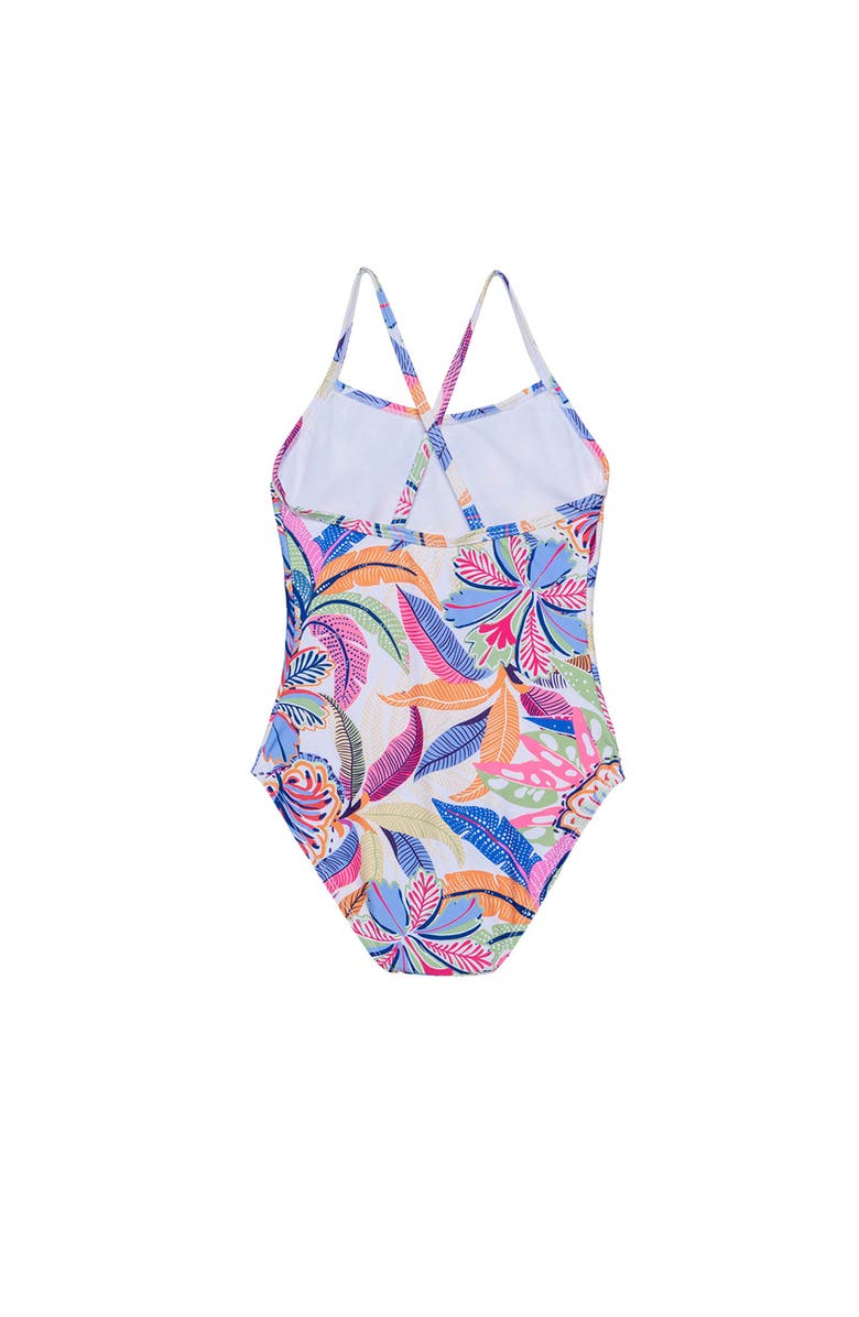 Gottex Kids Tropic Fun Criss Cross Back One Piece, Alternate, color, Multi-Tropic