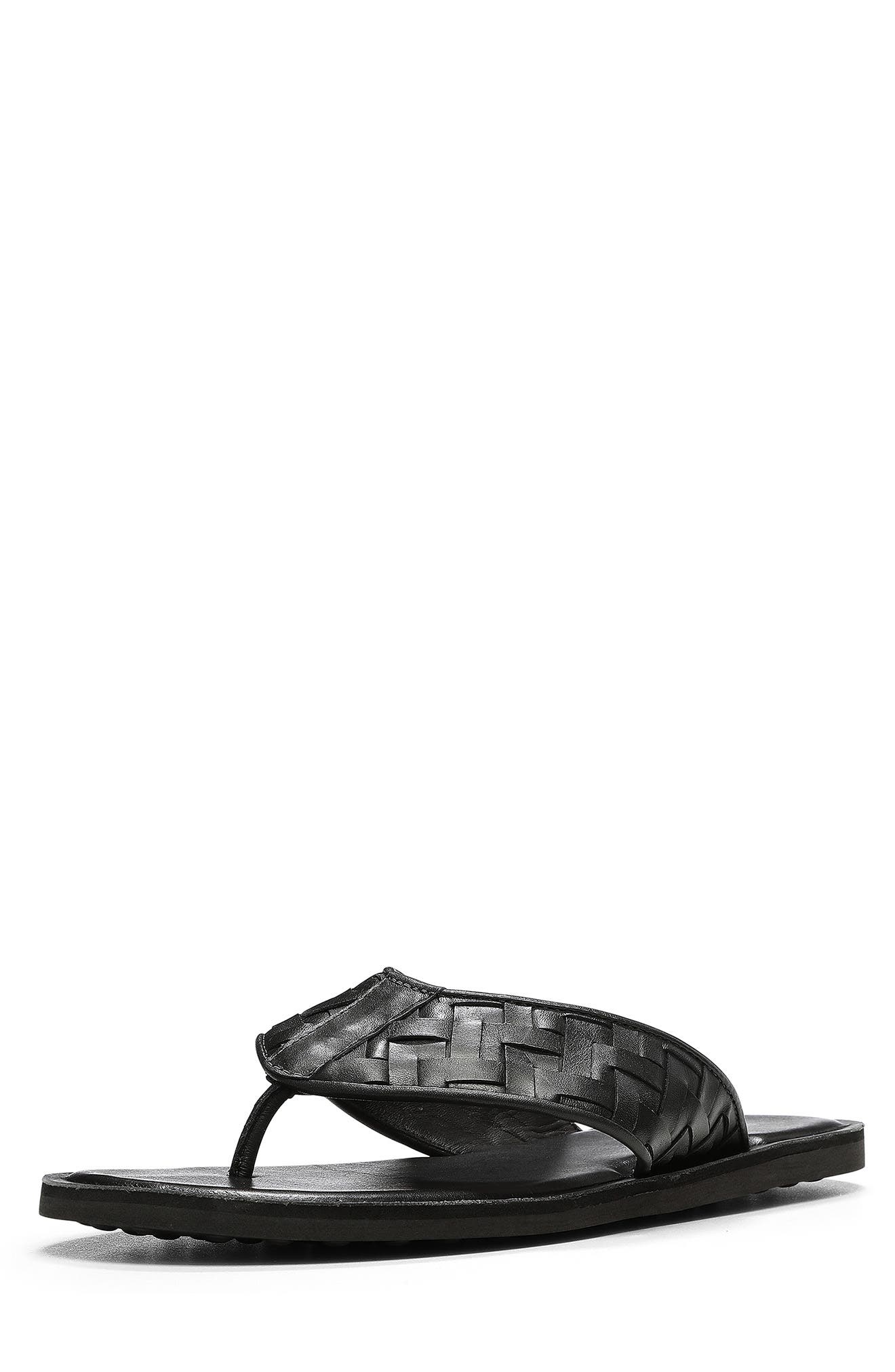 Donald Pliner Woven Leather Flip Flop, Alternate, color, 