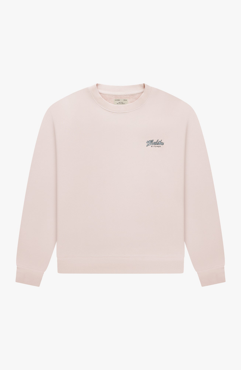 CALIFORNIA INCLINE Malibu Kitchen Crewneck, Main, color, Vintage Pink
