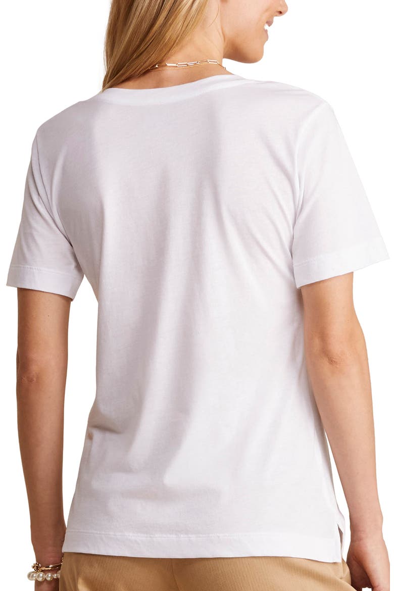 Clean Jersey V-Neck T-Shirt, Alternate, color, WHITE CAP