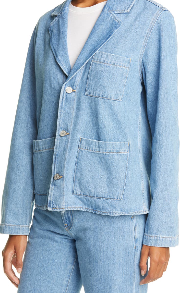 TRAVE Ingrid Denim Blazer, Alternate, color, 