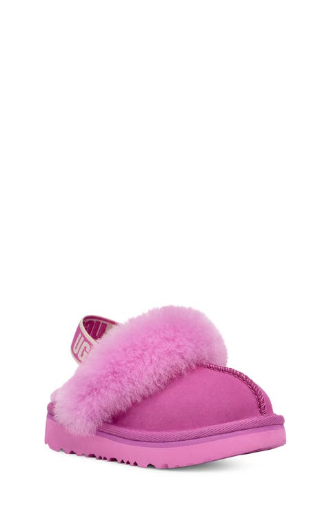 Funkette Water Resistant Genuine Shearling Trim Clog
