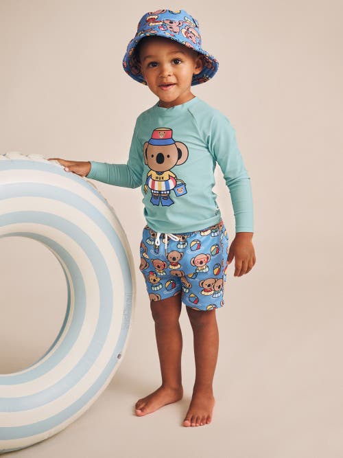 Huxbaby Kel Koala Swim Shortie In Blue