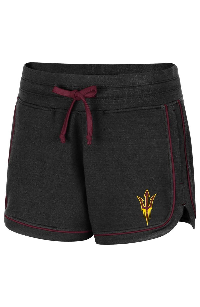 COLOSSEUM Women's Colosseum Heathered Black Arizona State Sun Devils Lil Sebastian Shorts, Alternate, color, 