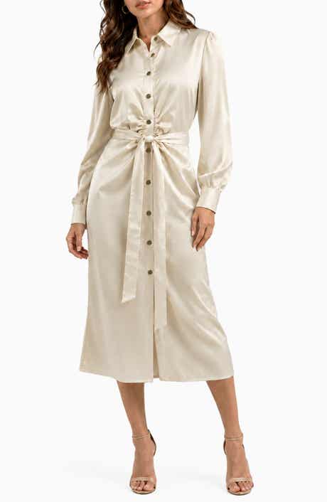 Milania Tie Waist Shirtdress