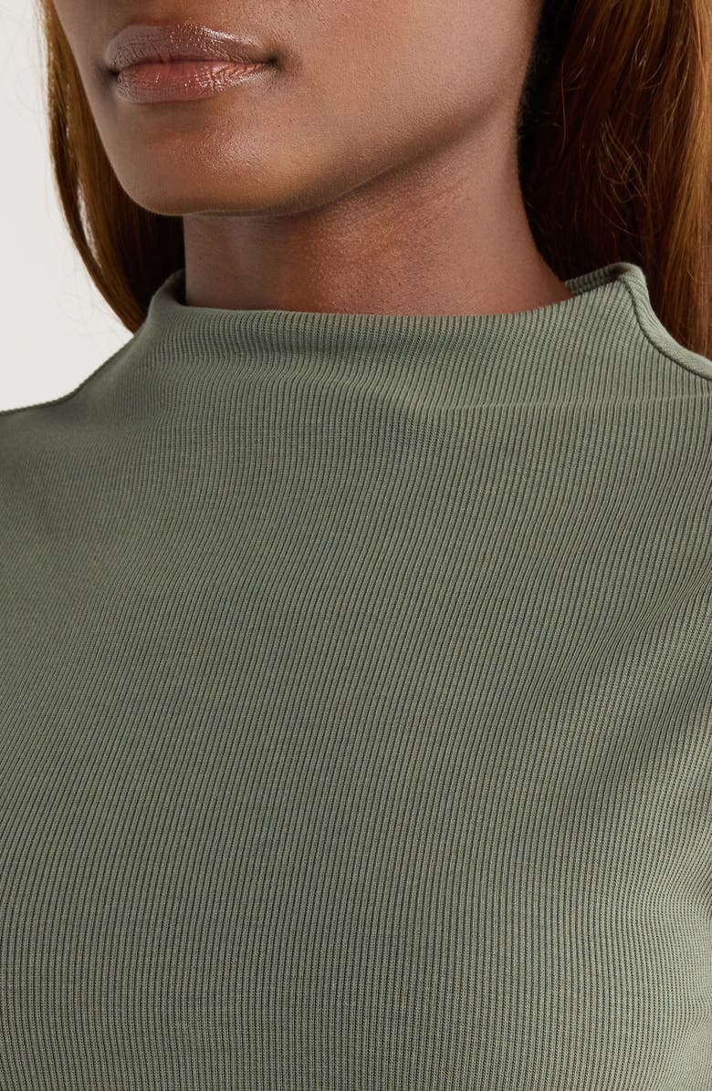 Marine Layer Lexi Sleeveless Mock Neck Top, Alternate, color, Beetle