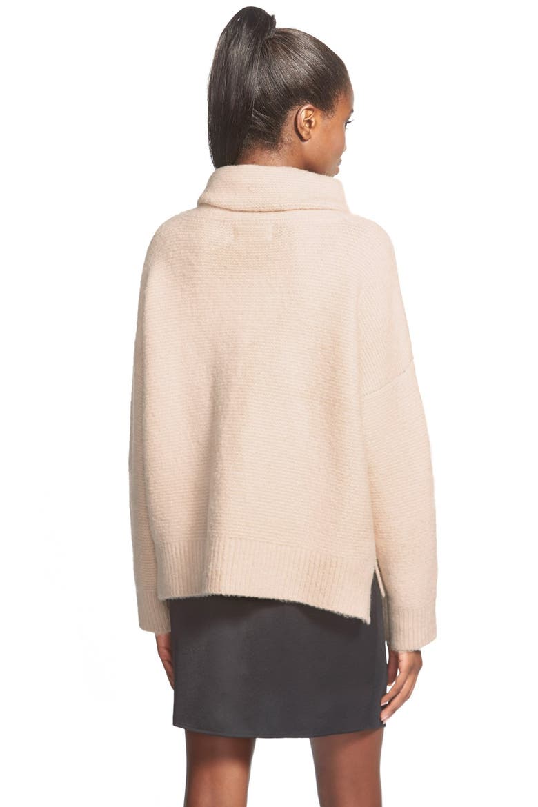 Boxy Turtleneck Sweater, Alternate, color, IVORY