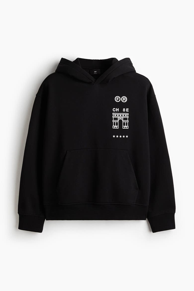 Loose Fit Hoodie, Alternate, color, Black/Paris