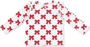 Angel Dear Festive Bows Long Sleeve Ruffle T-Shirt