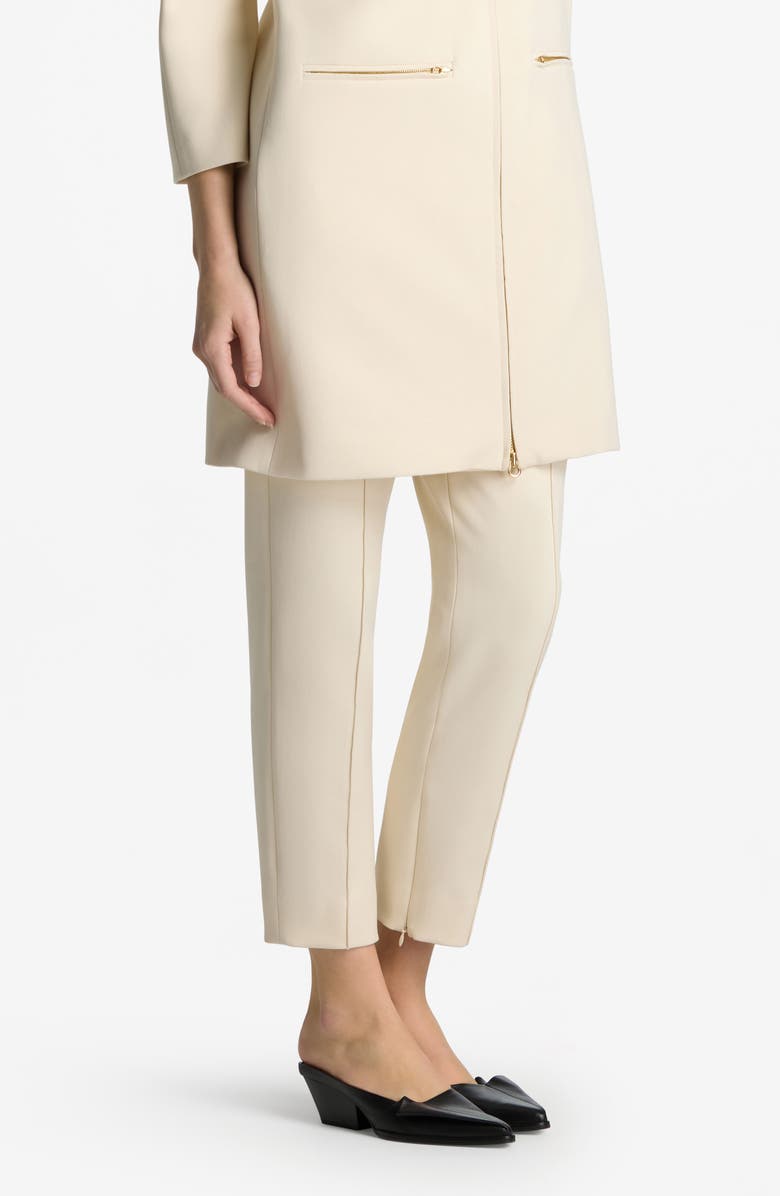 St. John Collection Stretch Crepe Tapered Ankle Pants, Alternate, color, 