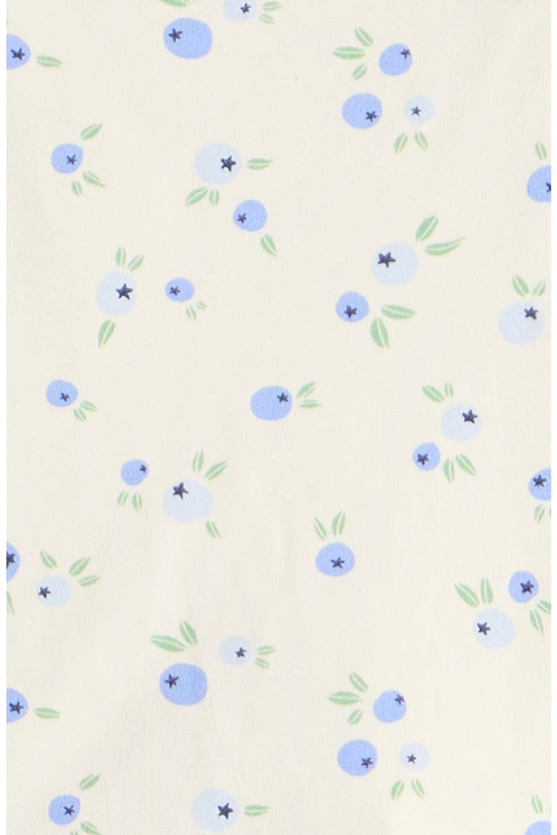 Kids' Lettuce Edge Shorts Pajamas, Alternate, color, IVORY BLUEBERRIES TOSS