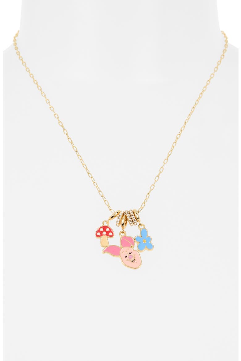 x Disney® Piglet Spring Charm Necklace, Alternate, color, MULTI