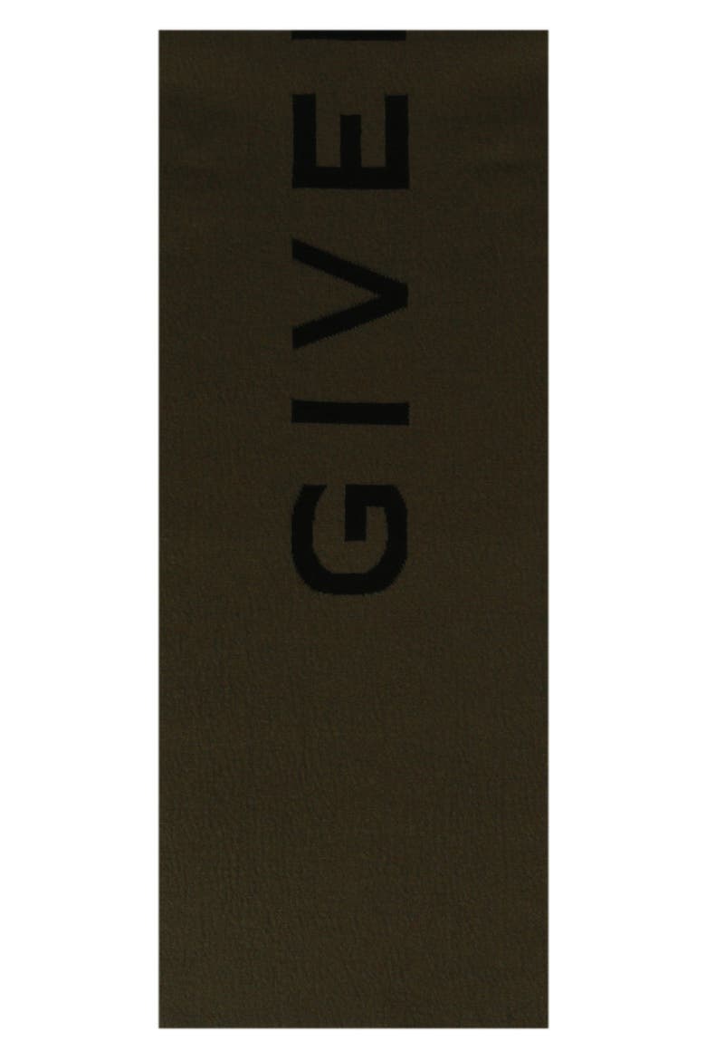 Double Face 4G Wool & Cashmere Scarf, Main, color, BLACK KHAKI