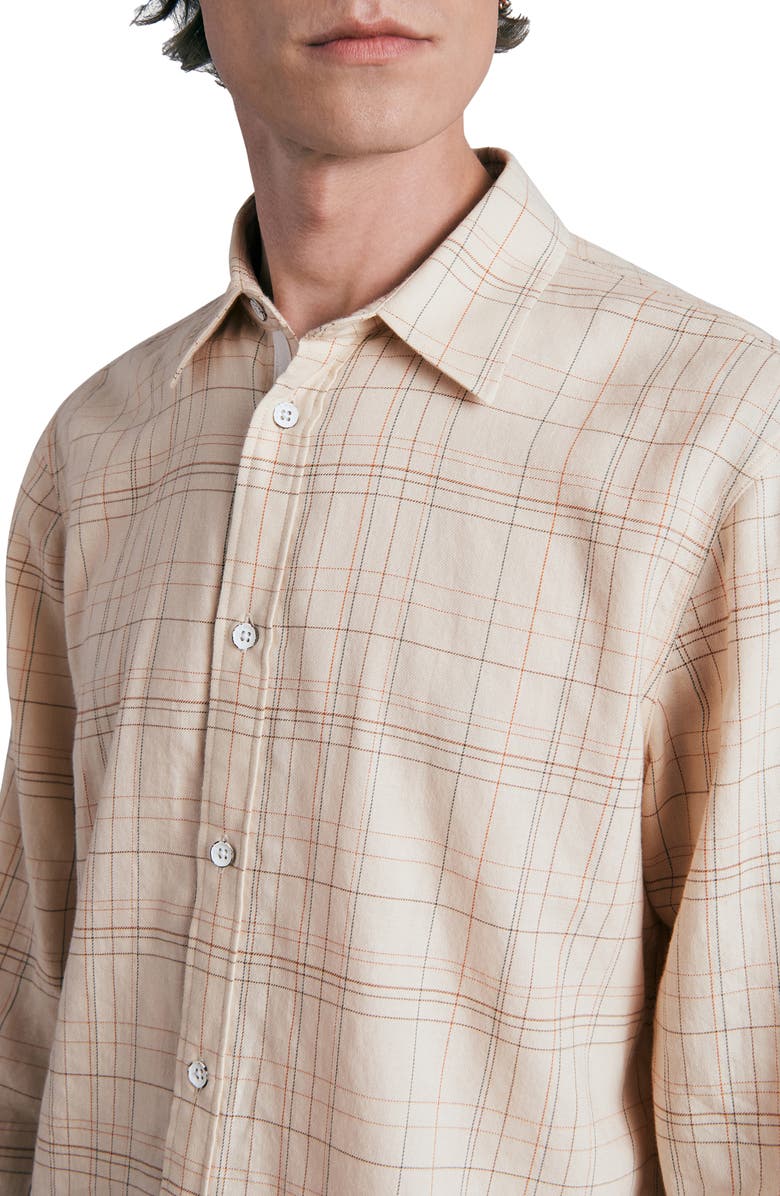 rag & bone Gus Plaid Button-Up Shirt, Alternate, color, 