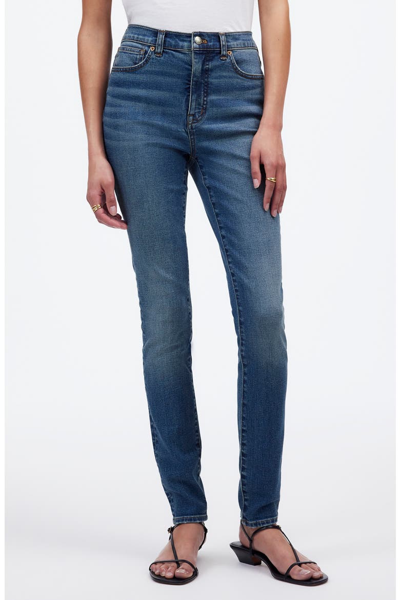 High Waist Skinny Jeans, Main, color, ROZ WASH