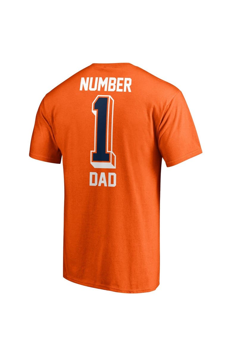FANATICS Men's Fanatics Branded Orange Denver Broncos Team #1 Dad T-Shirt, Alternate, color, 