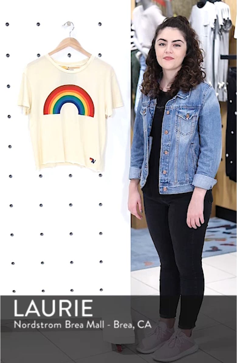 Big Rainbow Boyfriend Tee, sales video thumbnail