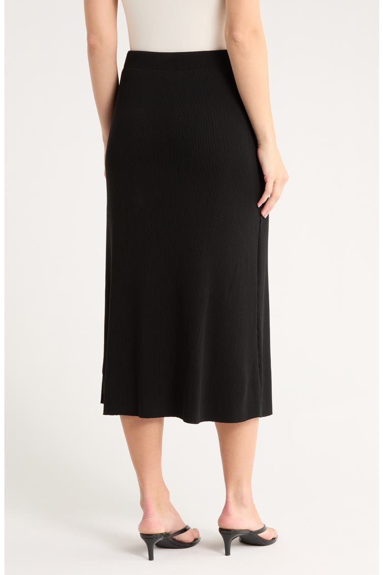 Rib Midi Skirt, Alternate, color, BLACK