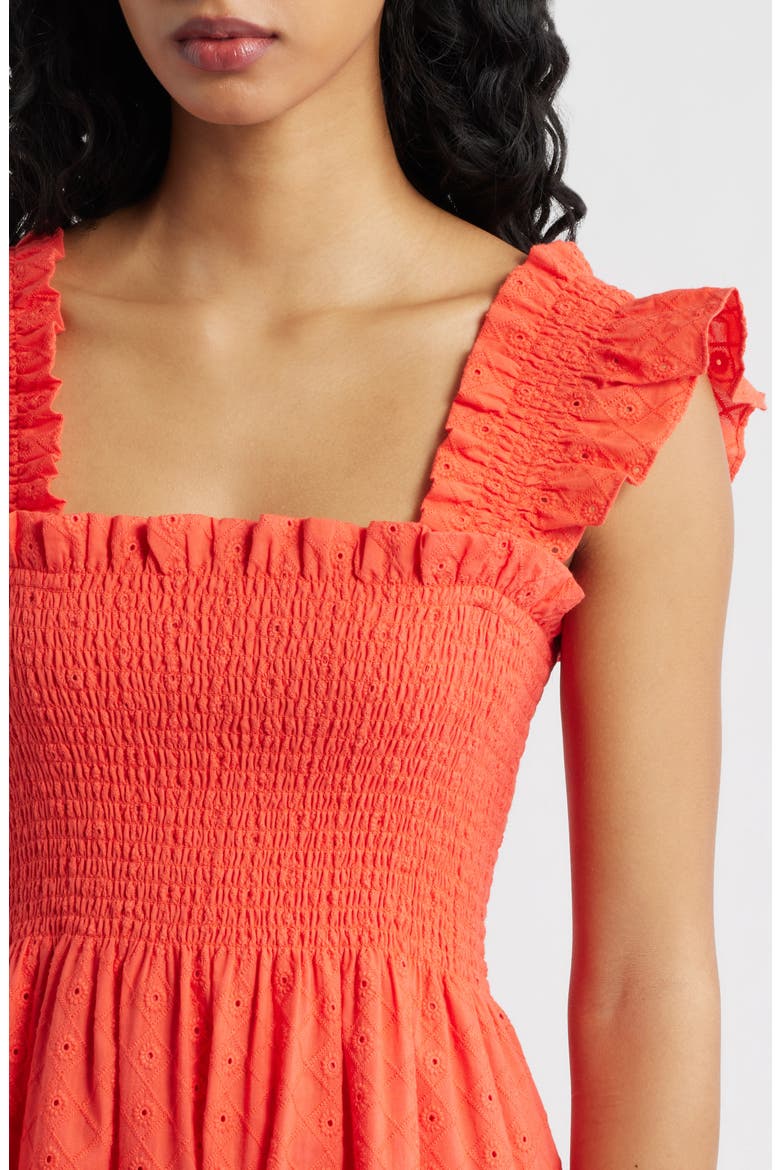 The Ellie Nap Midi Dress, Alternate, color, CORAL