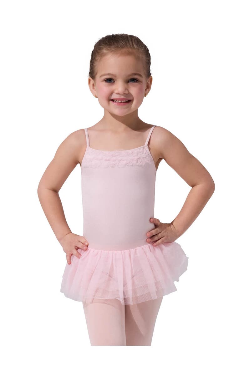 Ruffle Yoke Tutu Dress, Main, color, light/pastel pink