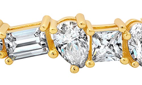 Crislu Luminous Flex Cubic Zirconia Bracelet In Gold