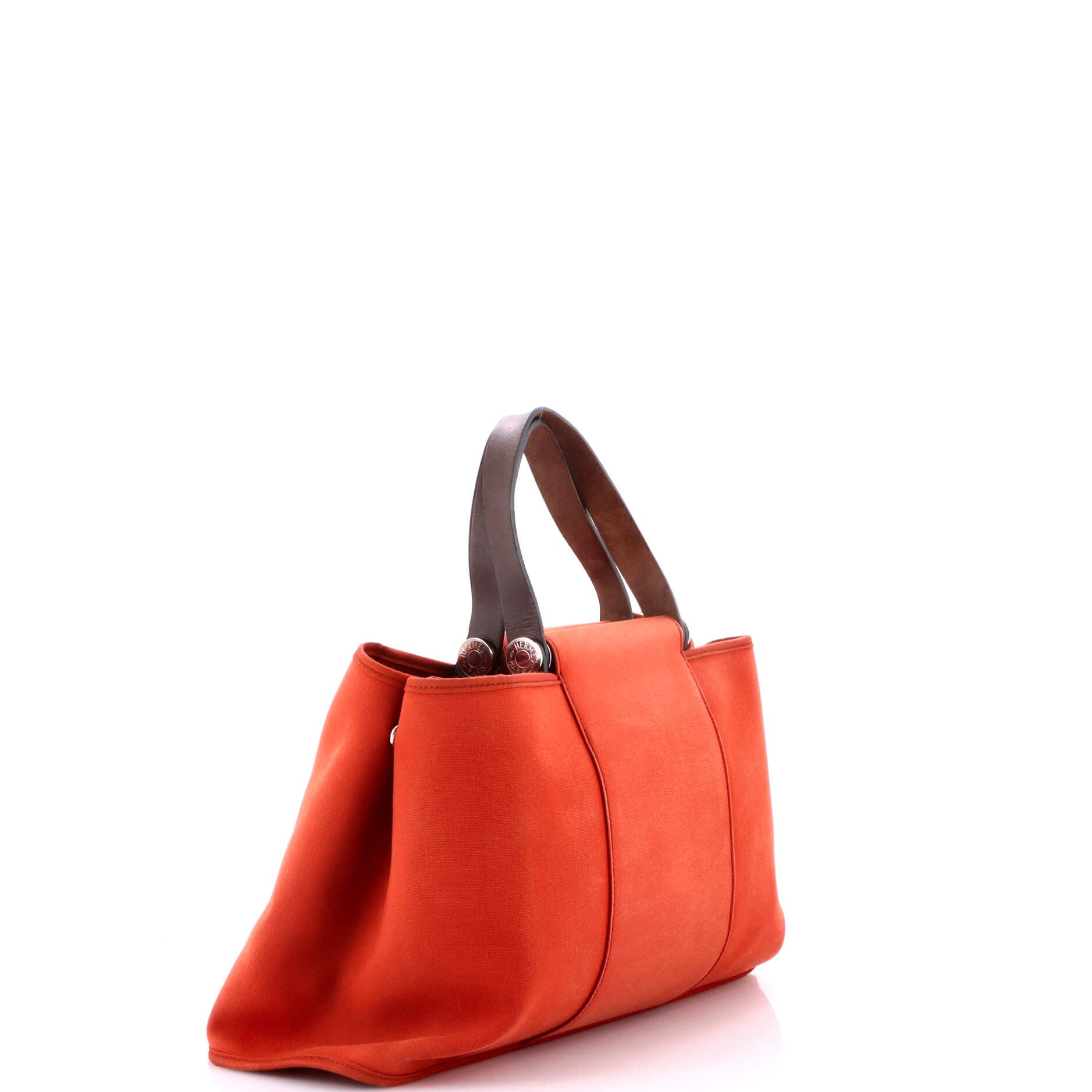 Pre-Owned Hermes Cabag Elan Toile and Leather 39, Alternate, color, Brique