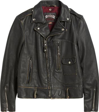 Schott NYC Perfecto Vandals Leather Biker Jacket Nordstrom