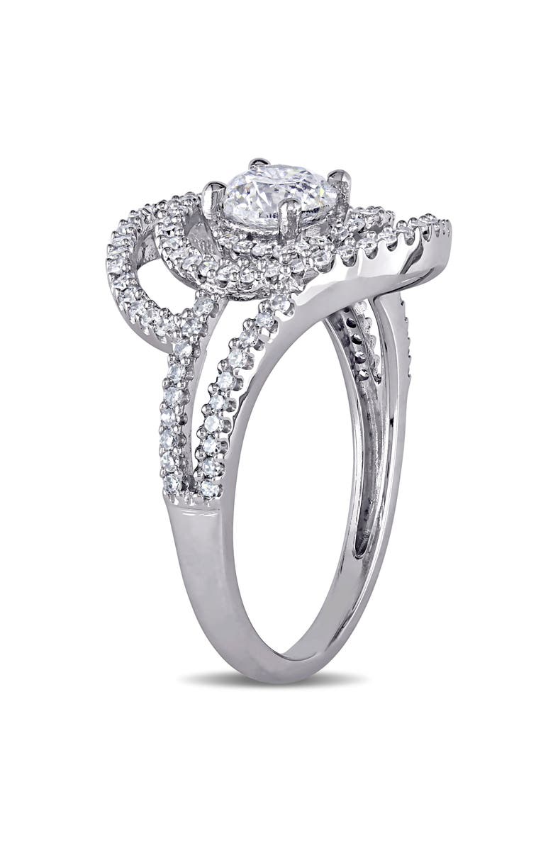 Julianna B. Diamond Swirl Engagement Ring 10k White Gold, Alternate, color, 10K White Gold