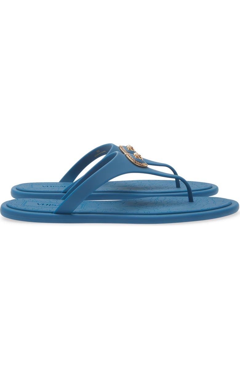Versace Medusa Flip Flop, Alternate, color, Pastel Blue Gold