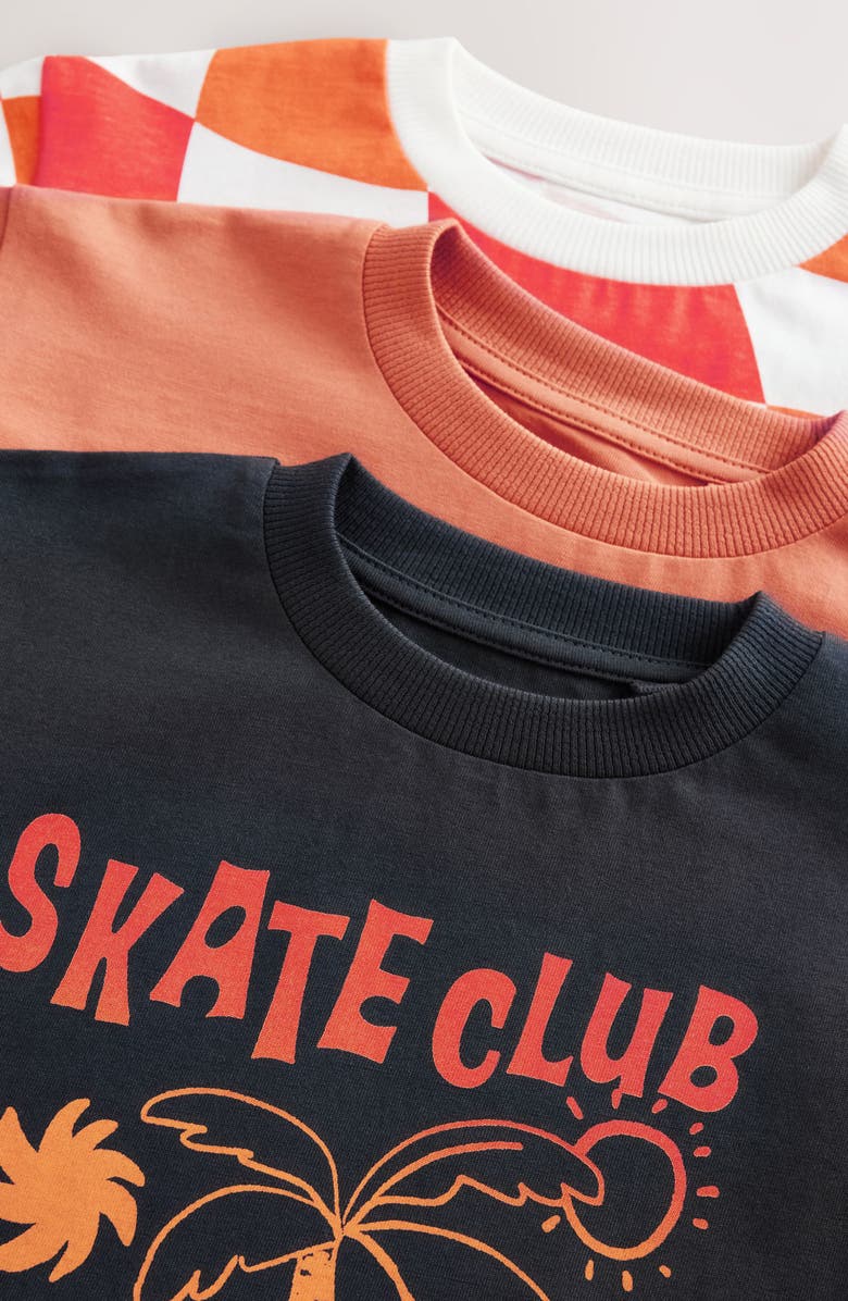 NEXT Kids' Assorted 3-Pack Skate Club Graphic T-Shirts, Alternate, color, 