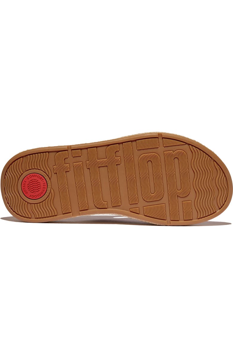 FitFlop F-Mode Espadrille Platform Slide Sandal, Alternate, color, Black