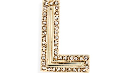 Baublebar Arianna Initial Pendant Necklace In Gold