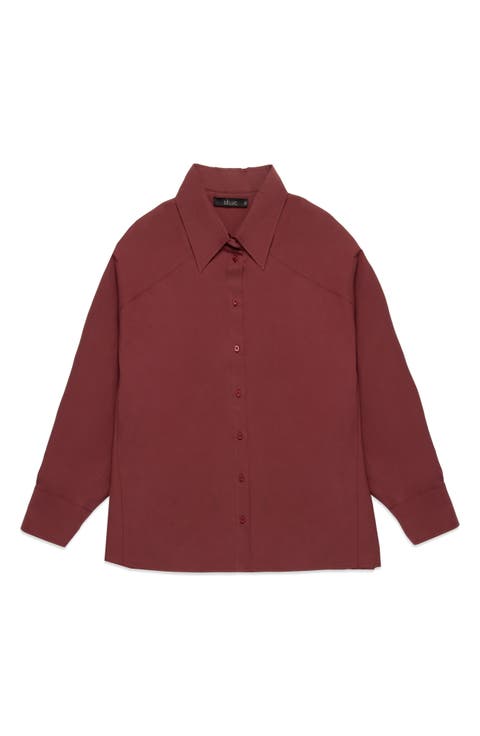 Howie Oversize Cotton Poplin Shirt