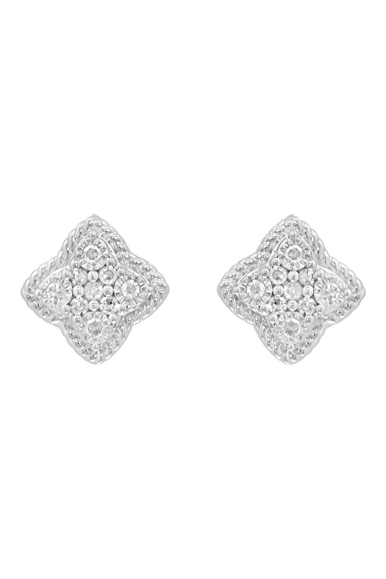 Diamond Earrings, Alternate, color, SILVER/ DIAMOND