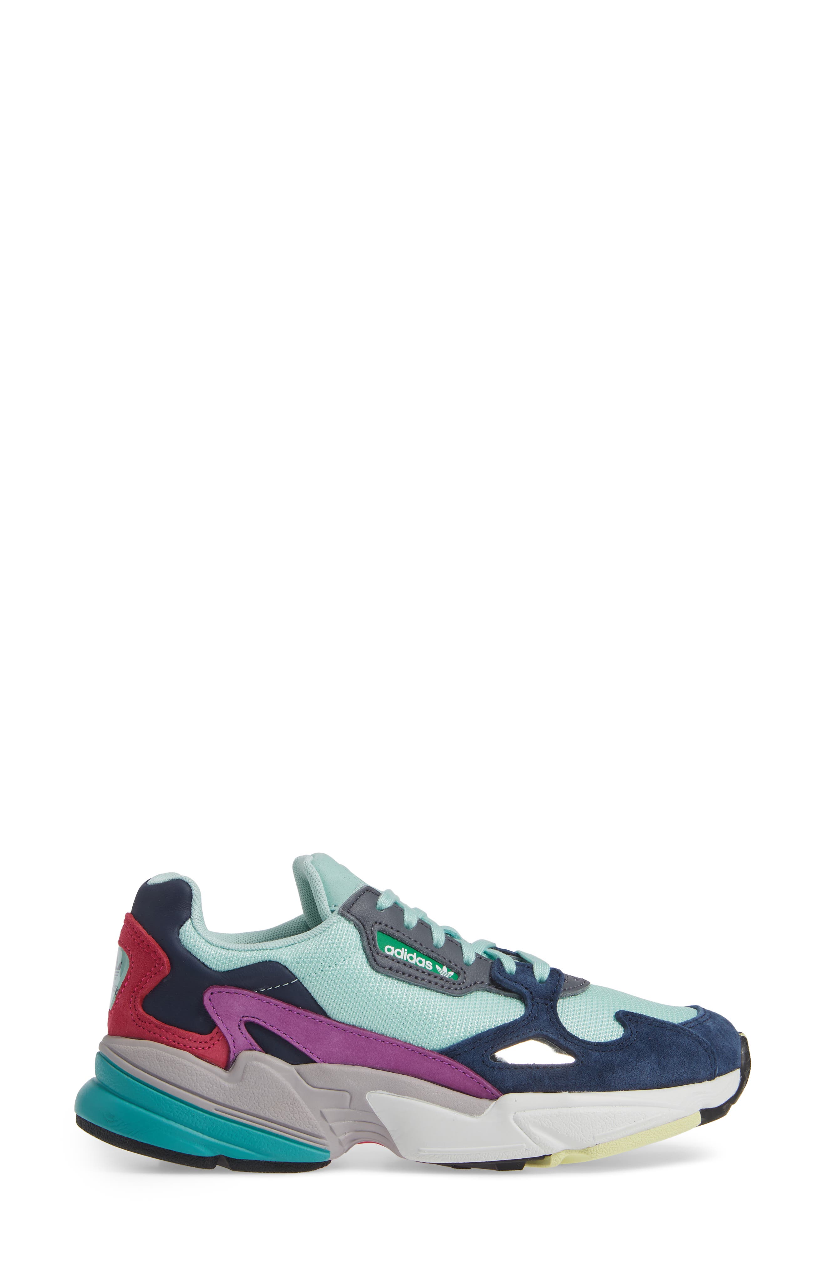 Falcon Sneaker (Limited Edition), Alternate, color, CLEAR MINT/ CLEAR MINT/ NAVY
