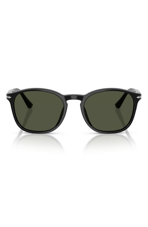 Gender Inclusive PO3007SX 52mm Square Sunglasses