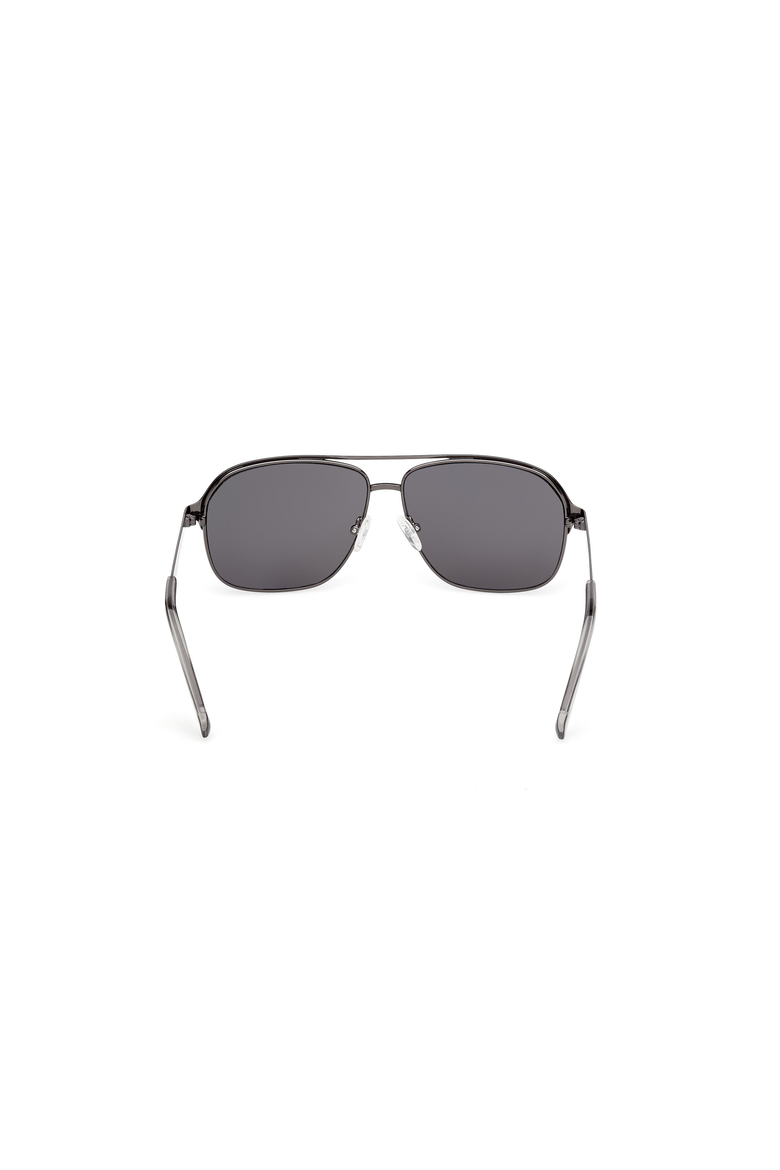 Rectangular Metal Navigator Sunglasses, Alternate, color, Grey / Smoke Mirror