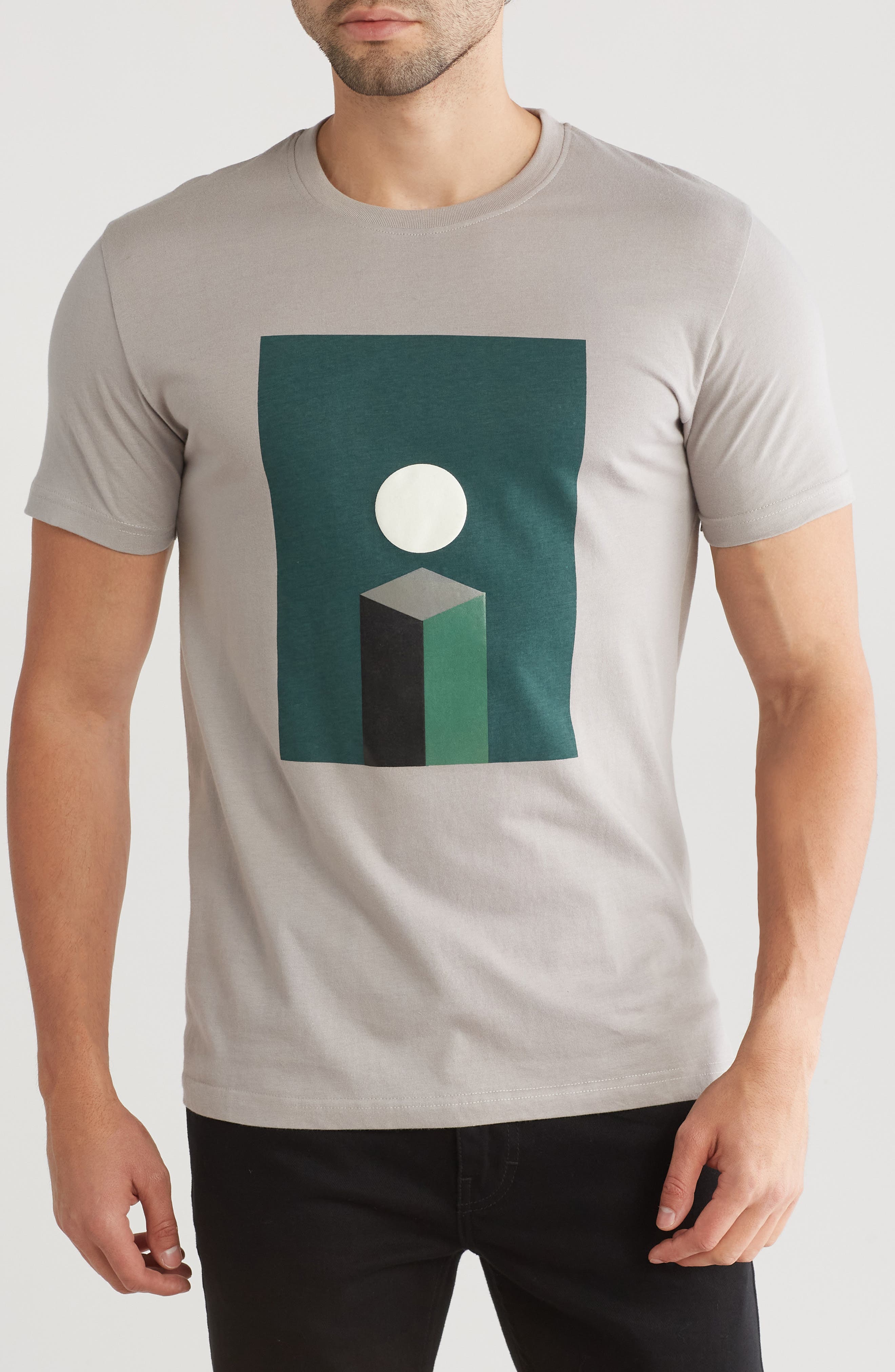 T.R. PREMIUM Flat Abstract Graphic Print T-Shirt (Men) | Nordstromrack
